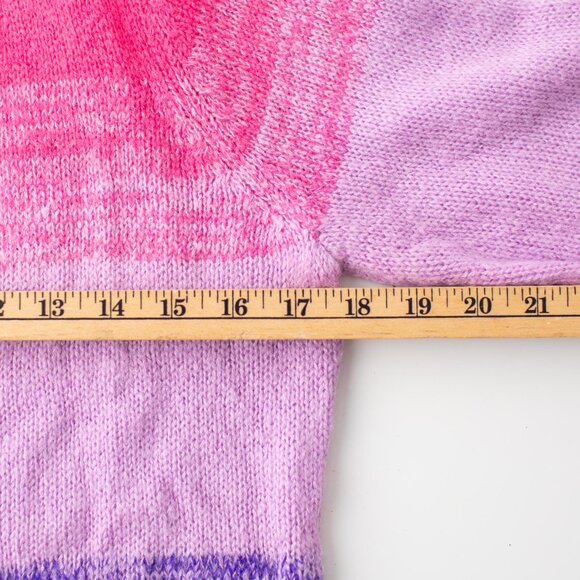 Lilly Pulitzer Women's Small Cardigan Sweater Pink Purple Ombre Knit - Picture 10 of 10